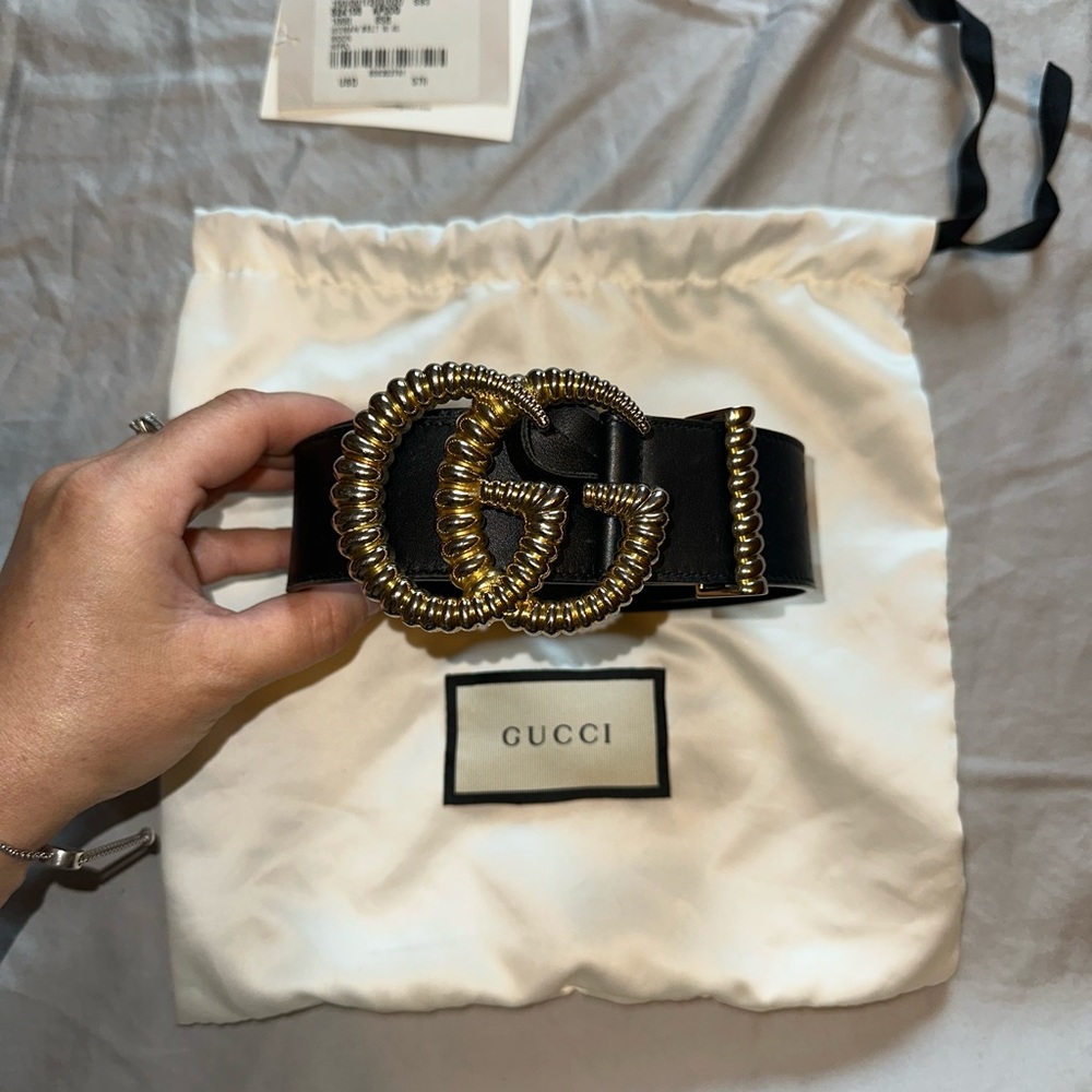 GG Marmont Leather Belt